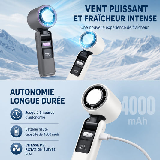 🌬️ Mini Ventilateur Portable Rechargeable